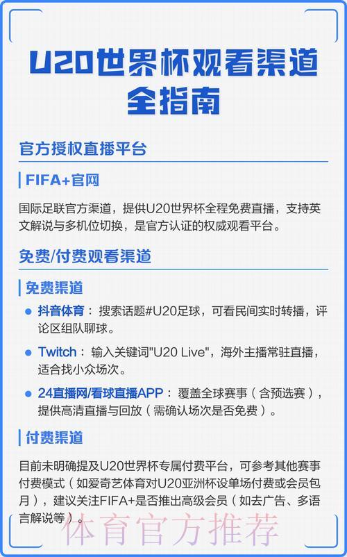 世界杯免费直播观看渠道汇总大全
